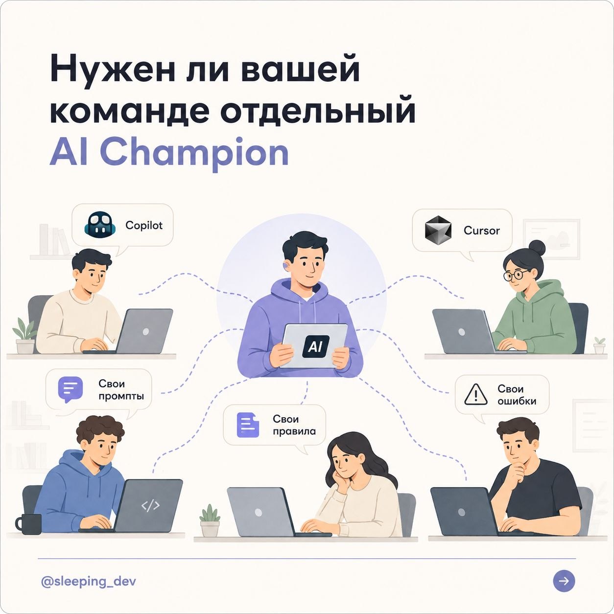 Нужен ли вашей команде отдельный AI Champion