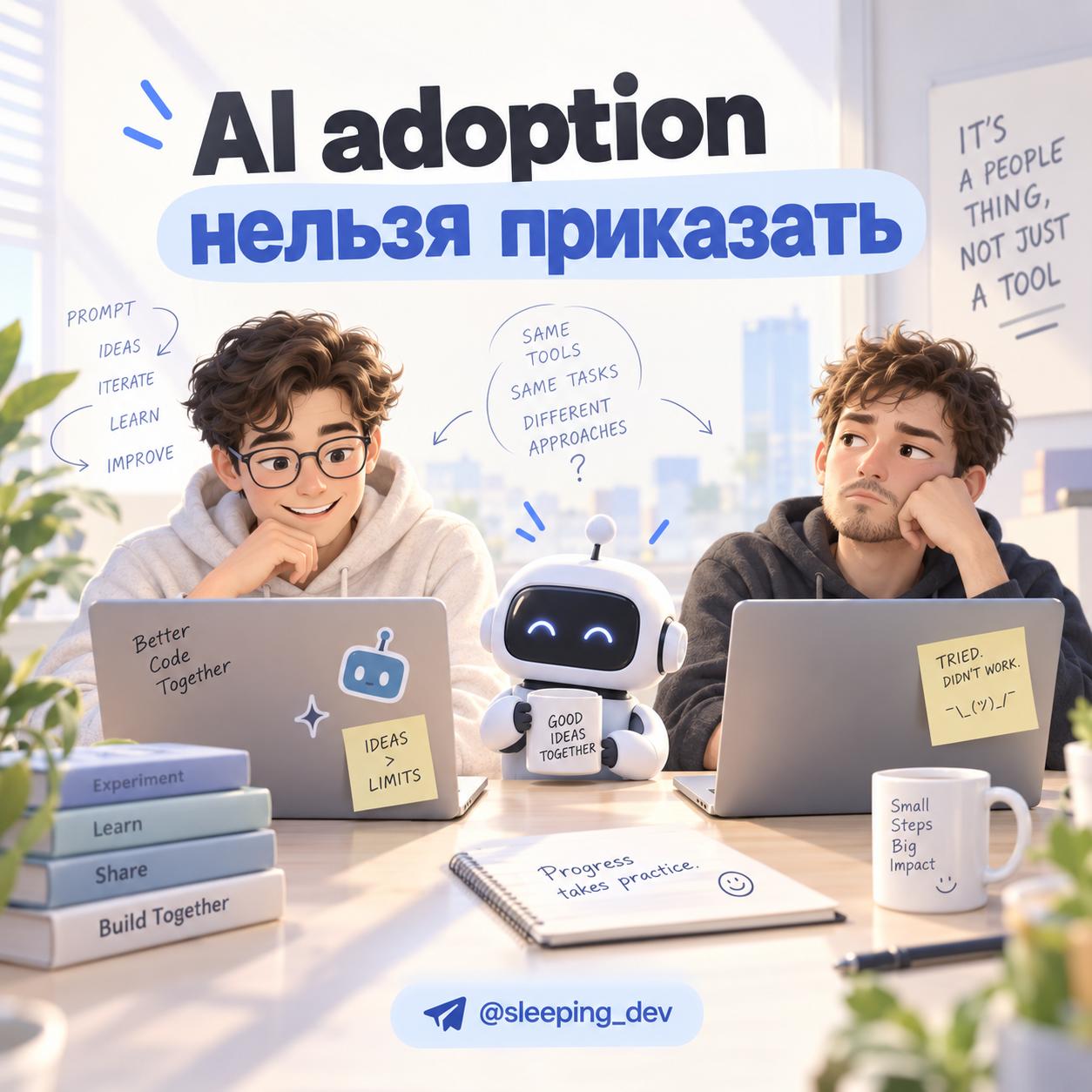 AI adoption нельзя приказать