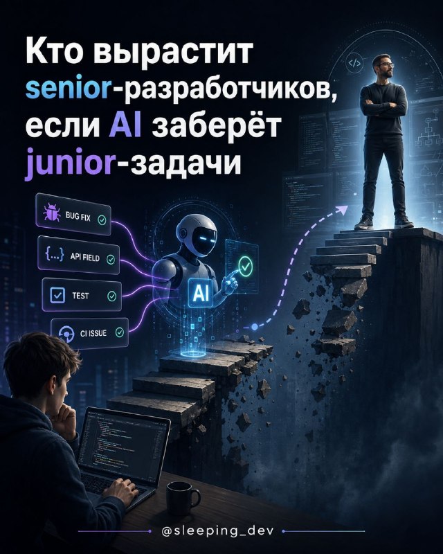 Кто вырастит senior-разработчиков, если AI заберёт junior-задачи