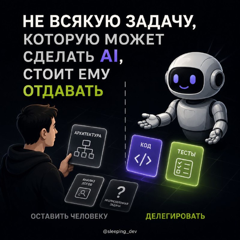Не всякую задачу, которую может сделать AI, стоит ему отдавать
