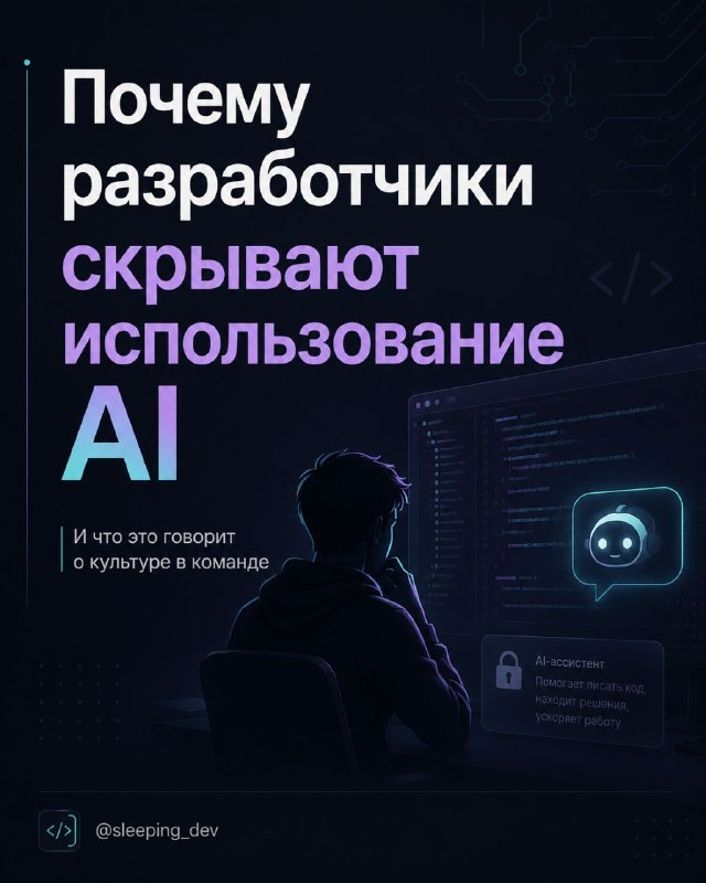 Почему разработчики скрывают использование AI