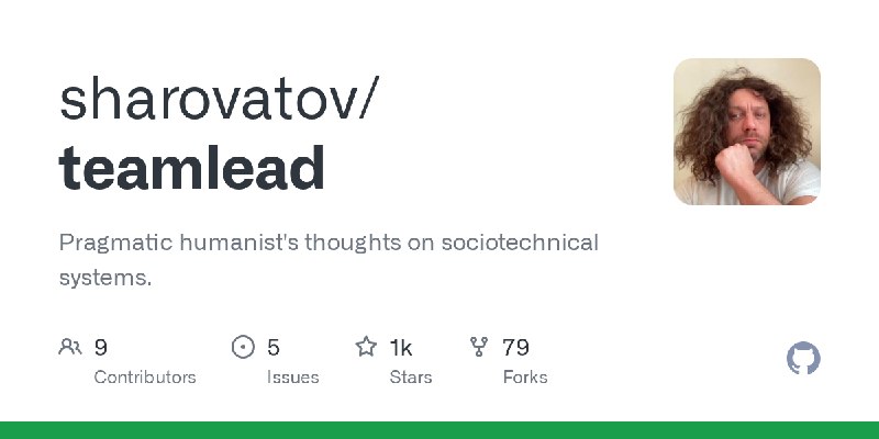 https://github.com/sharovatov/teamlead