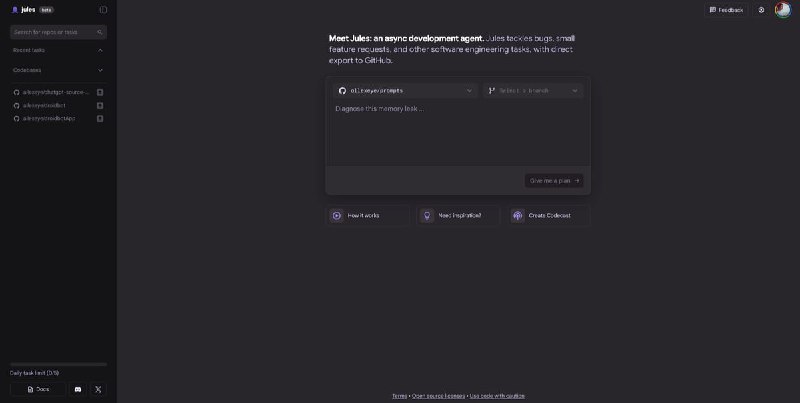 Google без особого объявления запустил своего AI-агента для программистов Jules в глобальную бета-ве...